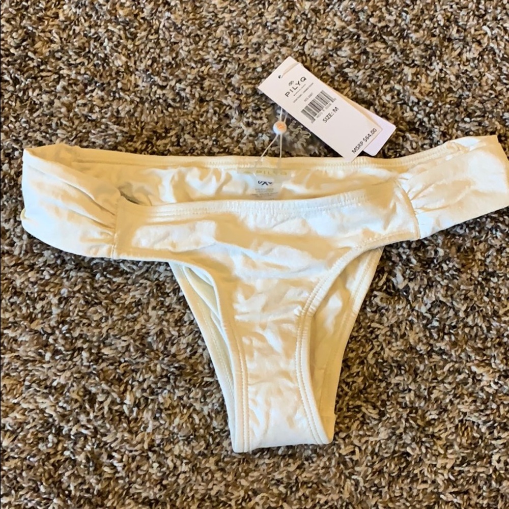 Pilyq Keshi Pearl Fanned Teeny Bikini Bottom